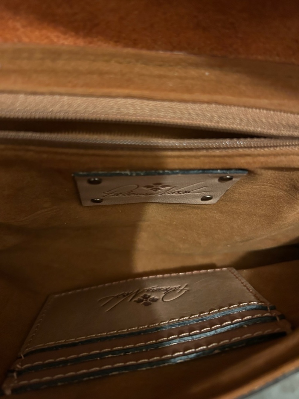 Patricia Nash Woven Leather Crossbody in Brown - Picture 7 of 8